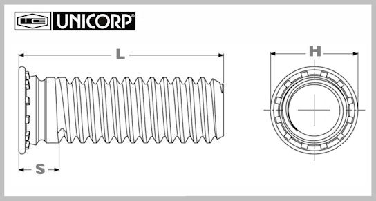 Steel Captive Stud Flush Threaded - 1/4-20 THD X 1.000 Length, Zinc Plated (25-Pack)